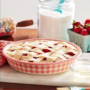 The Pioneer Woman Sweet Romance Blossoms 9 inch pie plate, baking dish